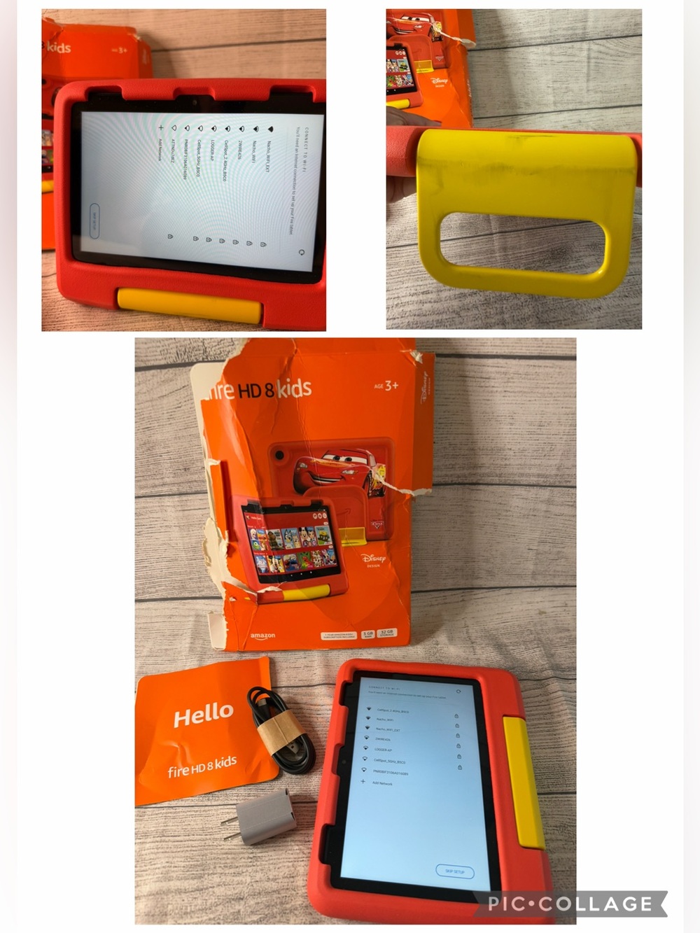 Amazon Fire HD 8 Kids Tablet - Red with Yellow Handle